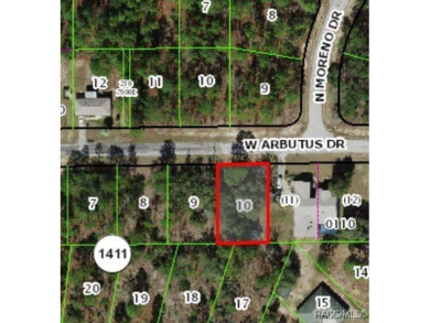 Buildable lot in Citrus Springs offering an excellent on Pine Ridge Community Golf and Country Club in Florida - for sale on GolfHomes.com, golf home, golf lot