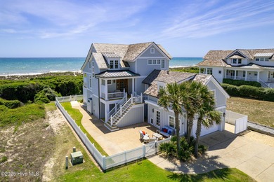 This exceptional oceanfront home in Roosevelt Beach showcases on The Country Club of the Crystal Coast in North Carolina - for sale on GolfHomes.com, golf home, golf lot