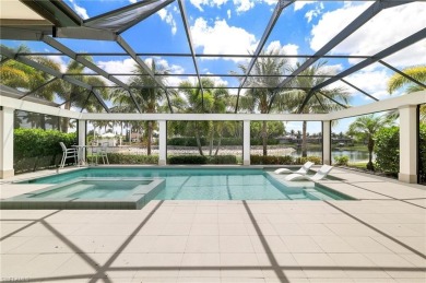 Welcome to this stunning modern residence nestled in an on Miromar Lakes Golf Club in Florida - for sale on GolfHomes.com, golf home, golf lot