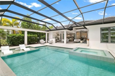 Welcome to this stunning modern residence nestled in an on Miromar Lakes Golf Club in Florida - for sale on GolfHomes.com, golf home, golf lot