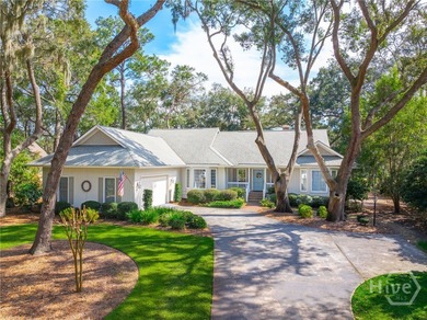 Single-level traditional home with expansive golf and lagoon on The Landings Club - Plantation in Georgia - for sale on GolfHomes.com, golf home, golf lot
