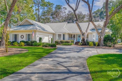 Single-level traditional home with expansive golf and lagoon on The Landings Club - Plantation in Georgia - for sale on GolfHomes.com, golf home, golf lot