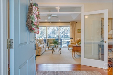 Single-level traditional home with expansive golf and lagoon on The Landings Club - Plantation in Georgia - for sale on GolfHomes.com, golf home, golf lot