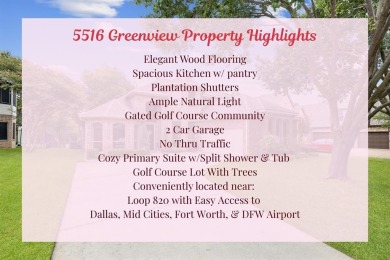 Beautifully situated on a quiet, gated street overlooking Iron on Iron Horse Golf Course in Texas - for sale on GolfHomes.com, golf home, golf lot