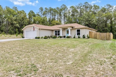 Welcome to this beautifully maintained 2024-built 3-bedroom on Citrus Springs Country Club in Florida - for sale on GolfHomes.com, golf home, golf lot