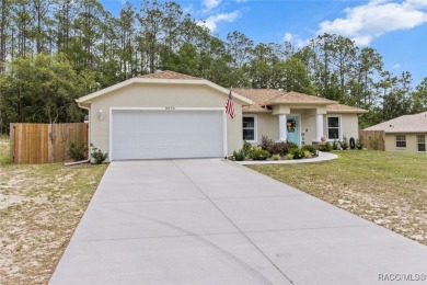 Welcome to this beautifully maintained 2024-built 3-bedroom on Citrus Springs Country Club in Florida - for sale on GolfHomes.com, golf home, golf lot