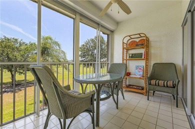 A room with a view.  This lanai overlooks two fairways and you on Spanish Wells Golf and Country Club in Florida - for sale on GolfHomes.com, golf home, golf lot