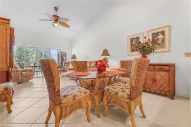 A room with a view.  This lanai overlooks two fairways and you on Spanish Wells Golf and Country Club in Florida - for sale on GolfHomes.com, golf home, golf lot