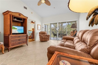 A room with a view.  This lanai overlooks two fairways and you on Spanish Wells Golf and Country Club in Florida - for sale on GolfHomes.com, golf home, golf lot