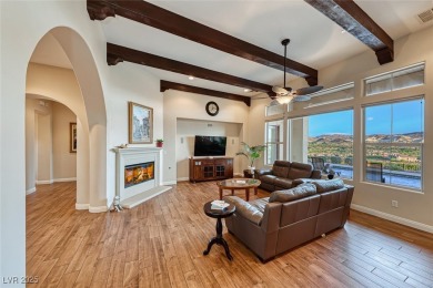 This beautiful single-story home is perched at the summit of the on  in Nevada - for sale on GolfHomes.com, golf home, golf lot