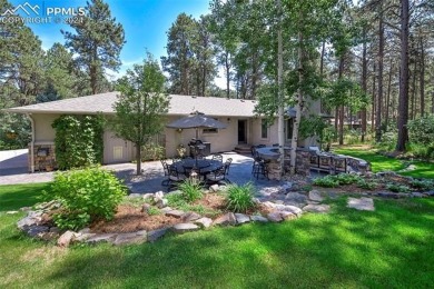 Stunning Stucco and Stone Rancher with Detached Garage/Workshop on Woodmoor Pines Country Club in Colorado - for sale on GolfHomes.com, golf home, golf lot