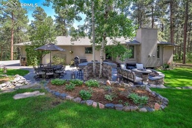 Stunning Stucco and Stone Rancher with Detached Garage/Workshop on Woodmoor Pines Country Club in Colorado - for sale on GolfHomes.com, golf home, golf lot