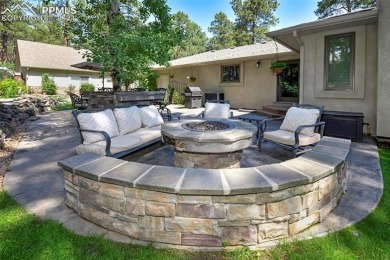 Stunning Stucco and Stone Rancher with Detached Garage/Workshop on Woodmoor Pines Country Club in Colorado - for sale on GolfHomes.com, golf home, golf lot