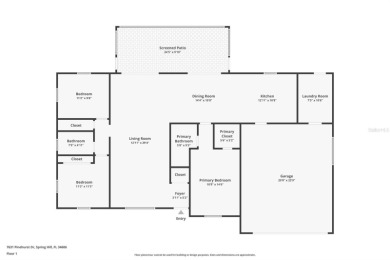 Welcome to this beautifully maintained 3-bedroom, 2-bathroom on Oak Hills Country Club in Florida - for sale on GolfHomes.com, golf home, golf lot