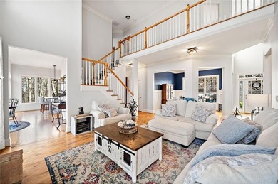 Stunning Craftsman Home surrounded by seasonal mountain views on The Highlands Course at Lake Arrowhead in Georgia - for sale on GolfHomes.com, golf home, golf lot