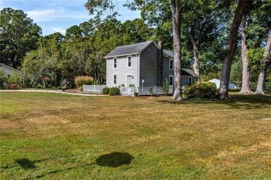 This Salt Box-inspired beauty, echoes the cozy charm of early on Tides Inn Par 3 Course in Virginia - for sale on GolfHomes.com, golf home, golf lot