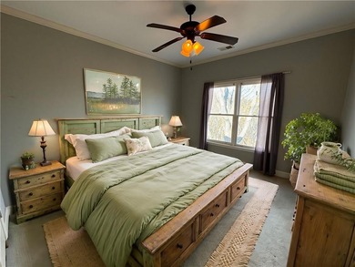 Stunning Craftsman Home surrounded by seasonal mountain views on The Highlands Course at Lake Arrowhead in Georgia - for sale on GolfHomes.com, golf home, golf lot