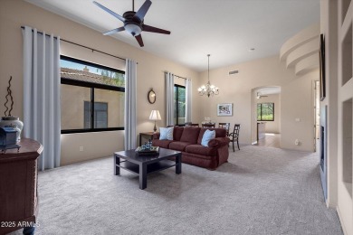 Price improvement! Cachet at Las Sendas single story end unit on Las Sendas Golf Club in Arizona - for sale on GolfHomes.com, golf home, golf lot