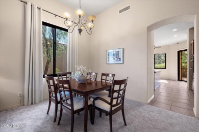 Price improvement! Cachet at Las Sendas single story end unit on Las Sendas Golf Club in Arizona - for sale on GolfHomes.com, golf home, golf lot