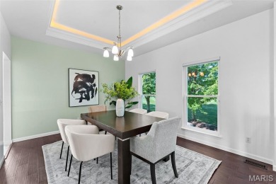 This gorgeous custom-built atrium ranch masterpiece backs to the on Bear Creek Golf Club in Missouri - for sale on GolfHomes.com, golf home, golf lot
