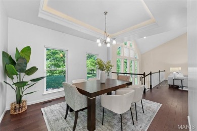 This gorgeous custom-built atrium ranch masterpiece backs to the on Bear Creek Golf Club in Missouri - for sale on GolfHomes.com, golf home, golf lot