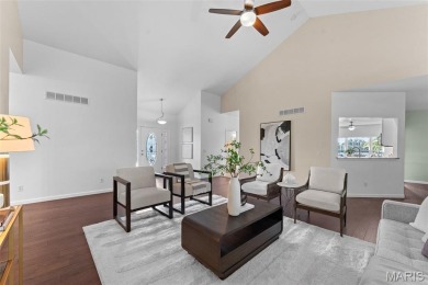 This gorgeous custom-built atrium ranch masterpiece backs to the on Bear Creek Golf Club in Missouri - for sale on GolfHomes.com, golf home, golf lot