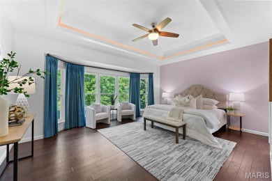 This gorgeous custom-built atrium ranch masterpiece backs to the on Bear Creek Golf Club in Missouri - for sale on GolfHomes.com, golf home, golf lot