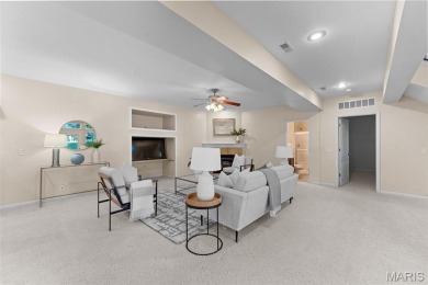 This gorgeous custom-built atrium ranch masterpiece backs to the on Bear Creek Golf Club in Missouri - for sale on GolfHomes.com, golf home, golf lot