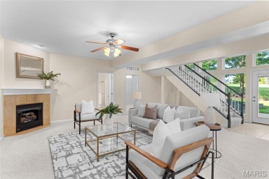 This gorgeous custom-built atrium ranch masterpiece backs to the on Bear Creek Golf Club in Missouri - for sale on GolfHomes.com, golf home, golf lot