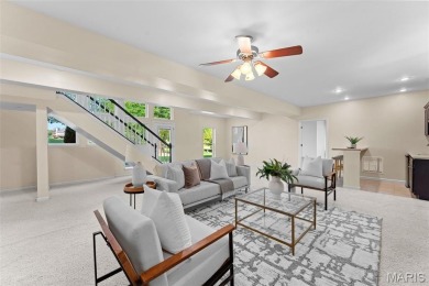 This gorgeous custom-built atrium ranch masterpiece backs to the on Bear Creek Golf Club in Missouri - for sale on GolfHomes.com, golf home, golf lot