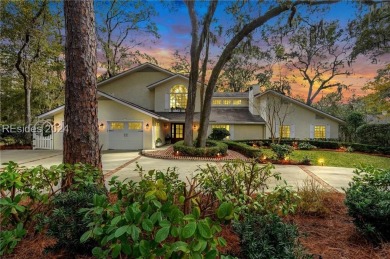 Nestled in Palmetto Dunes, this stunning 5-bedroom, 4.5-bath on Palmetto Dunes Golf Course and Resort in South Carolina - for sale on GolfHomes.com, golf home, golf lot