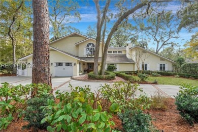 Nestled in Palmetto Dunes, this stunning 5-bedroom, 4.5-bath on Palmetto Dunes Golf Course and Resort in South Carolina - for sale on GolfHomes.com, golf home, golf lot