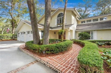 Nestled in Palmetto Dunes, this stunning 5-bedroom, 4.5-bath on Palmetto Dunes Golf Course and Resort in South Carolina - for sale on GolfHomes.com, golf home, golf lot