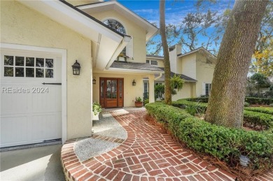 Nestled in Palmetto Dunes, this stunning 5-bedroom, 4.5-bath on Palmetto Dunes Golf Course and Resort in South Carolina - for sale on GolfHomes.com, golf home, golf lot