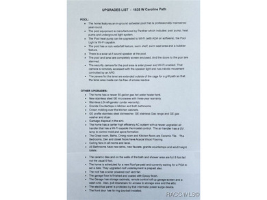 Lovely Carefree Pool-Home in Brentwood of Citrus Hills. This on Brentwood Farms Golf Club in Florida - for sale on GolfHomes.com, golf home, golf lot