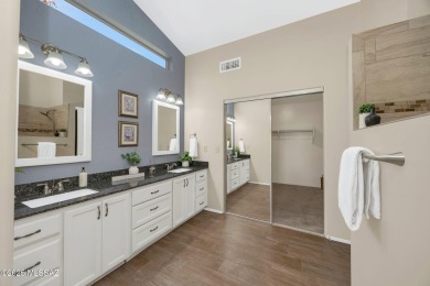 Enjoy mountain & golf course views from an upgraded SaddleBrooke on Saddlebrooke Golf Course in Arizona - for sale on GolfHomes.com, golf home, golf lot