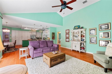 Discover a remarkable 4-bedroom, 3-bathroom pool home in the on Hunters Green Country Club in Florida - for sale on GolfHomes.com, golf home, golf lot