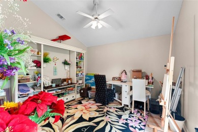 Discover a remarkable 4-bedroom, 3-bathroom pool home in the on Hunters Green Country Club in Florida - for sale on GolfHomes.com, golf home, golf lot