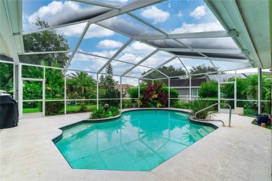 Discover a remarkable 4-bedroom, 3-bathroom pool home in the on Hunters Green Country Club in Florida - for sale on GolfHomes.com, golf home, golf lot