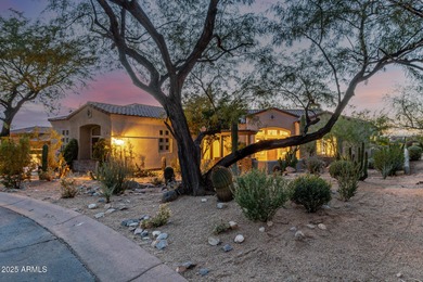 Experience resort-style living on one of the premier cul-de-sac on The Country Club At DC Ranch in Arizona - for sale on GolfHomes.com, golf home, golf lot