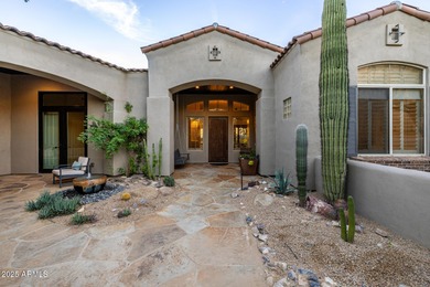 Experience resort-style living on one of the premier cul-de-sac on The Country Club At DC Ranch in Arizona - for sale on GolfHomes.com, golf home, golf lot