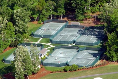 Mature magnolia and live oak trees are abundant on this .575 on Callawassie Island Club in South Carolina - for sale on GolfHomes.com, golf home, golf lot