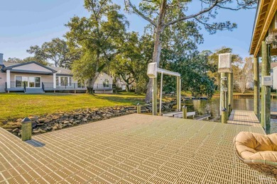 Have you ever dreamed of owning a true waterfront oasis on Pensacola Country Club in Florida - for sale on GolfHomes.com, golf home, golf lot