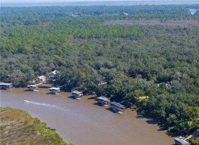 Nestled beneath a majestic canopy of Oaks on over 1.4 acres of on Frederica Golf Club in Georgia - for sale on GolfHomes.com, golf home, golf lot