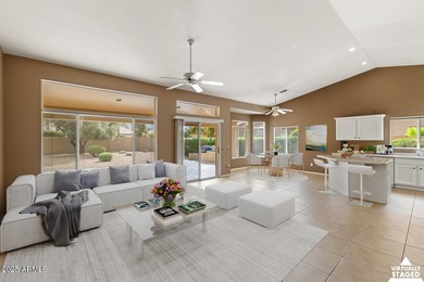 Open floor plan with with Great room, dining area and kitchen on Eagles Nest at Pebble Creek in Arizona - for sale on GolfHomes.com, golf home, golf lot