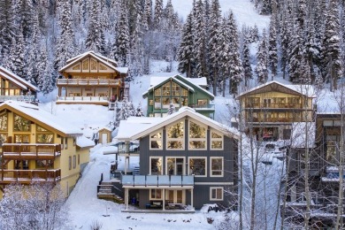 This exceptional level-entry, three-story chalet, nestled along on Sun Peaks Resort Golf Course in  - for sale on GolfHomes.com, golf home, golf lot