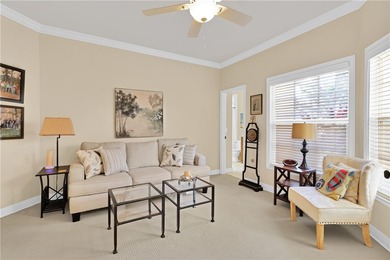 This furnished one story home offers 3 bedrooms, 2.5 baths, and on Oak Harbor Country Club in Florida - for sale on GolfHomes.com, golf home, golf lot