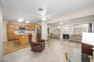 Beautiful 2BR/2BA affixed stucco mobile home with 1716 sf of on Sun Lakes Country Club in Arizona - for sale on GolfHomes.com, golf home, golf lot