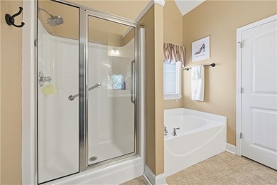 Welcome home to this beautifully custom built home by Ogilvie on The Highlands Course at Lake Arrowhead in Georgia - for sale on GolfHomes.com, golf home, golf lot