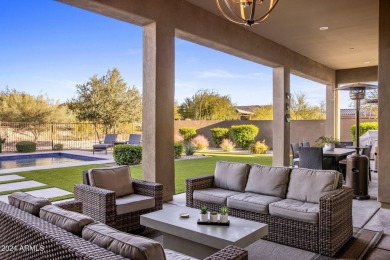 See property video. Stunning 2019 built home set on a spacious on The Boulders Resort Golf Club in Arizona - for sale on GolfHomes.com, golf home, golf lot